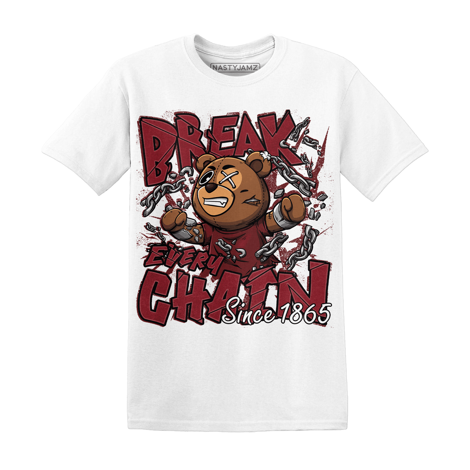 Cherry 12s T Shirt BER Break Chain - NastyJamz