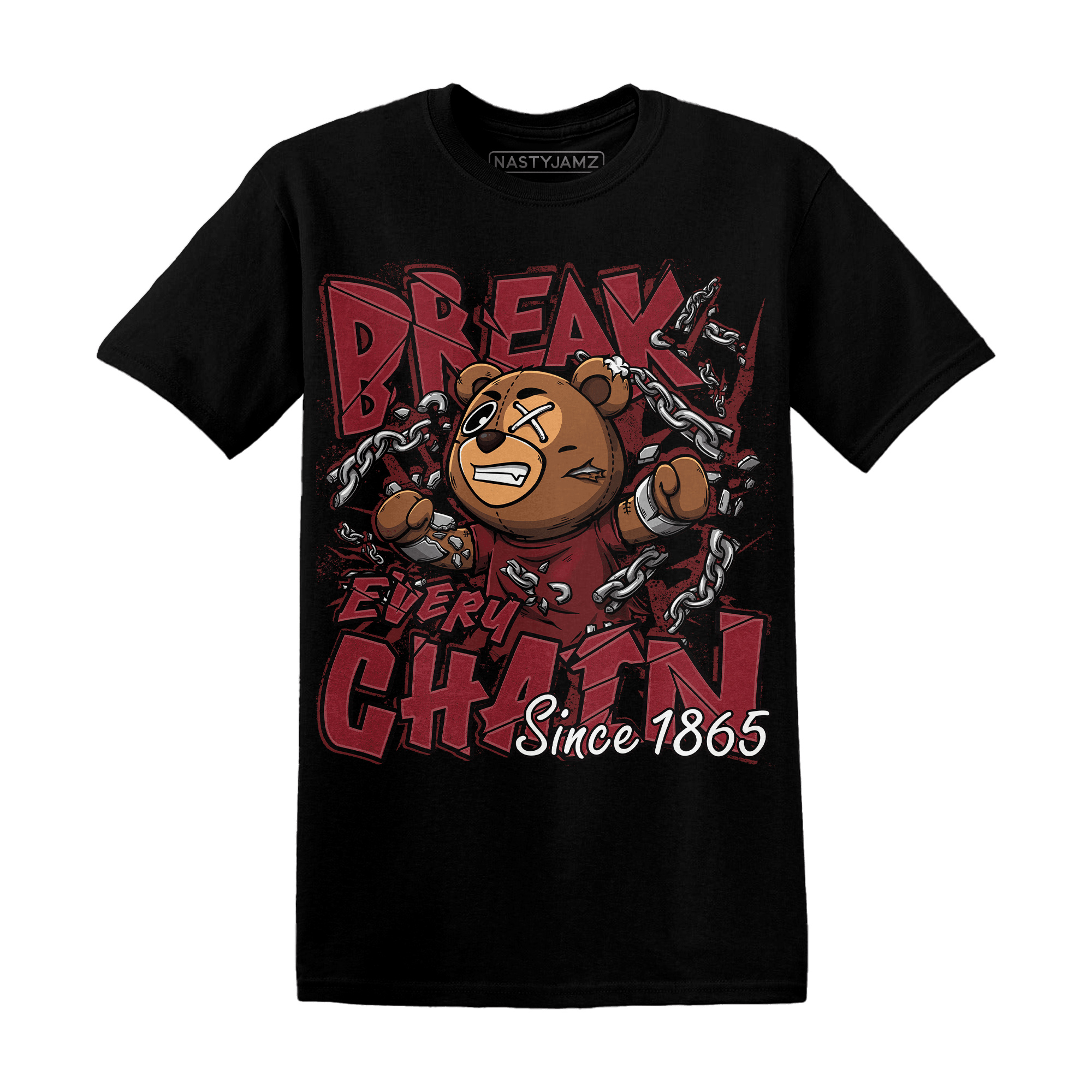 Cherry 12s T Shirt BER Break Chain - NastyJamz