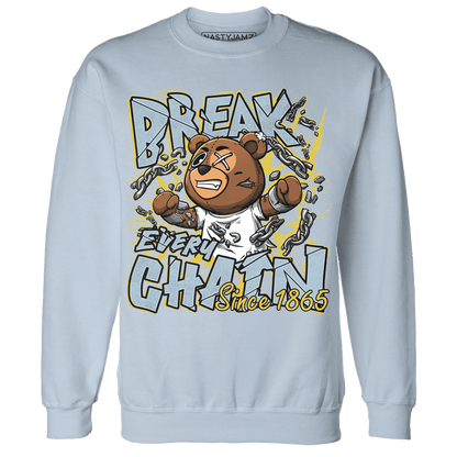 Blue Grey 13s Sweatshirt Match BER Break Chain - NastyJamz