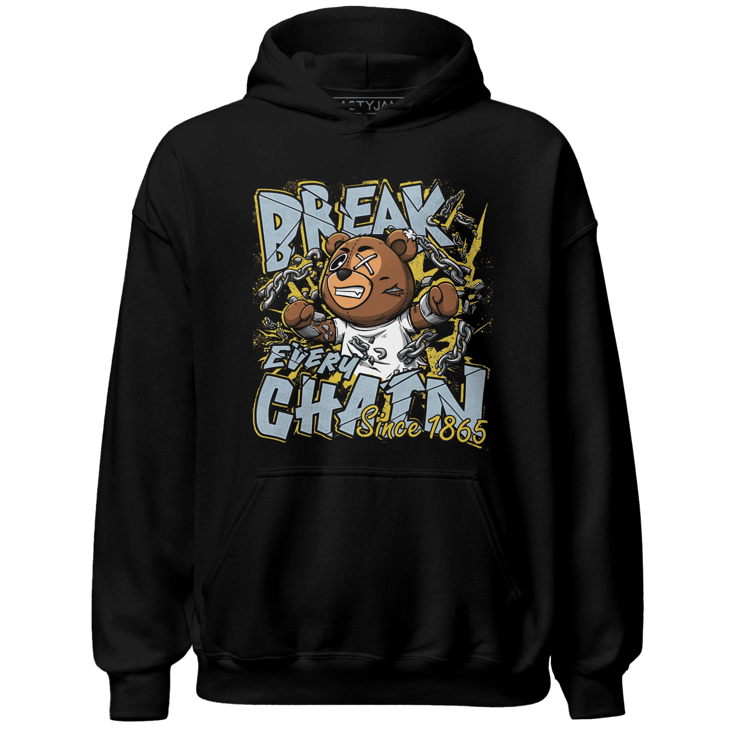 Blue Grey 13s Hoodie Match BER Break Chain - NastyJamz