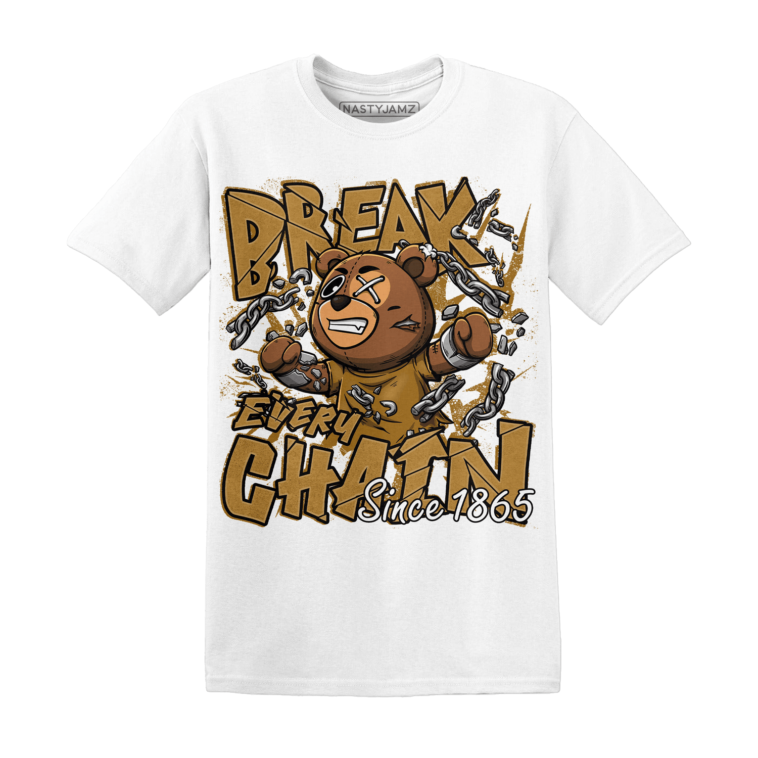 Wheat 13s T Shirt BER Break Chain - NastyJamz