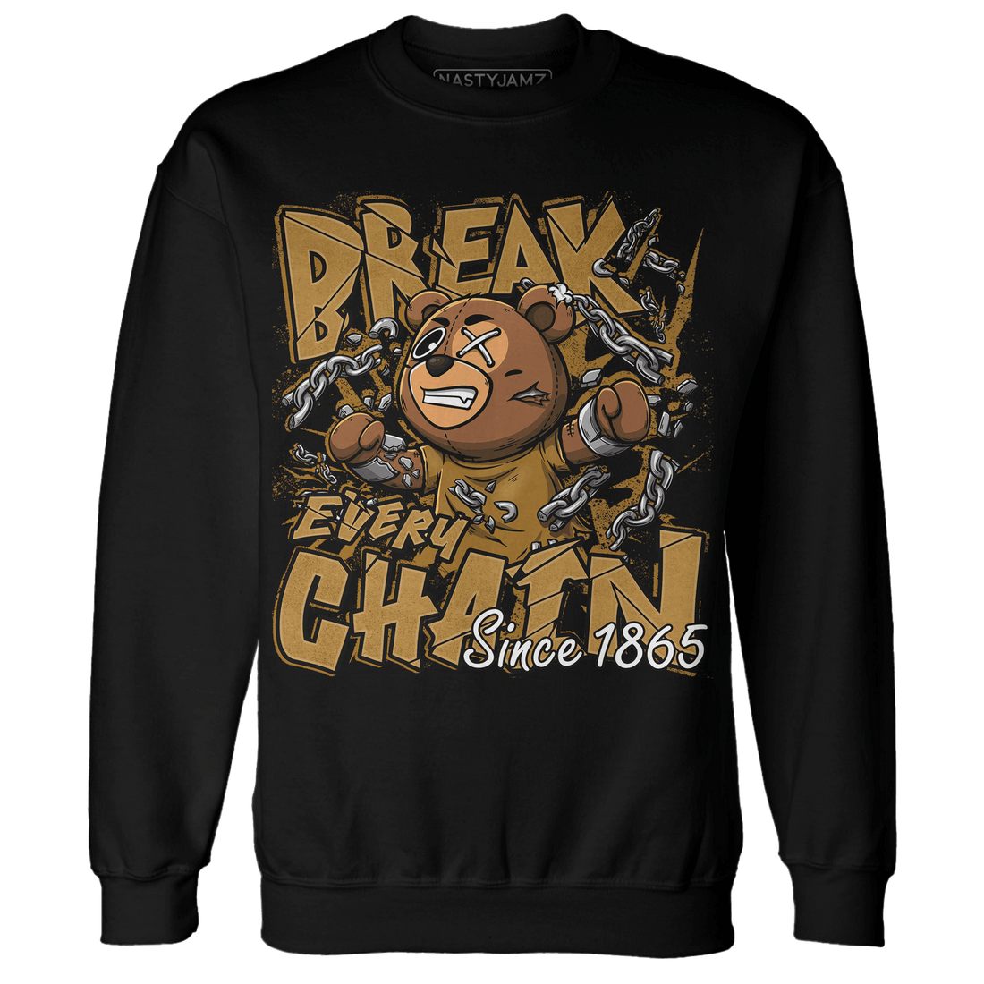 Wheat 13s Sweatshirt Match BER Break Chain - NastyJamz