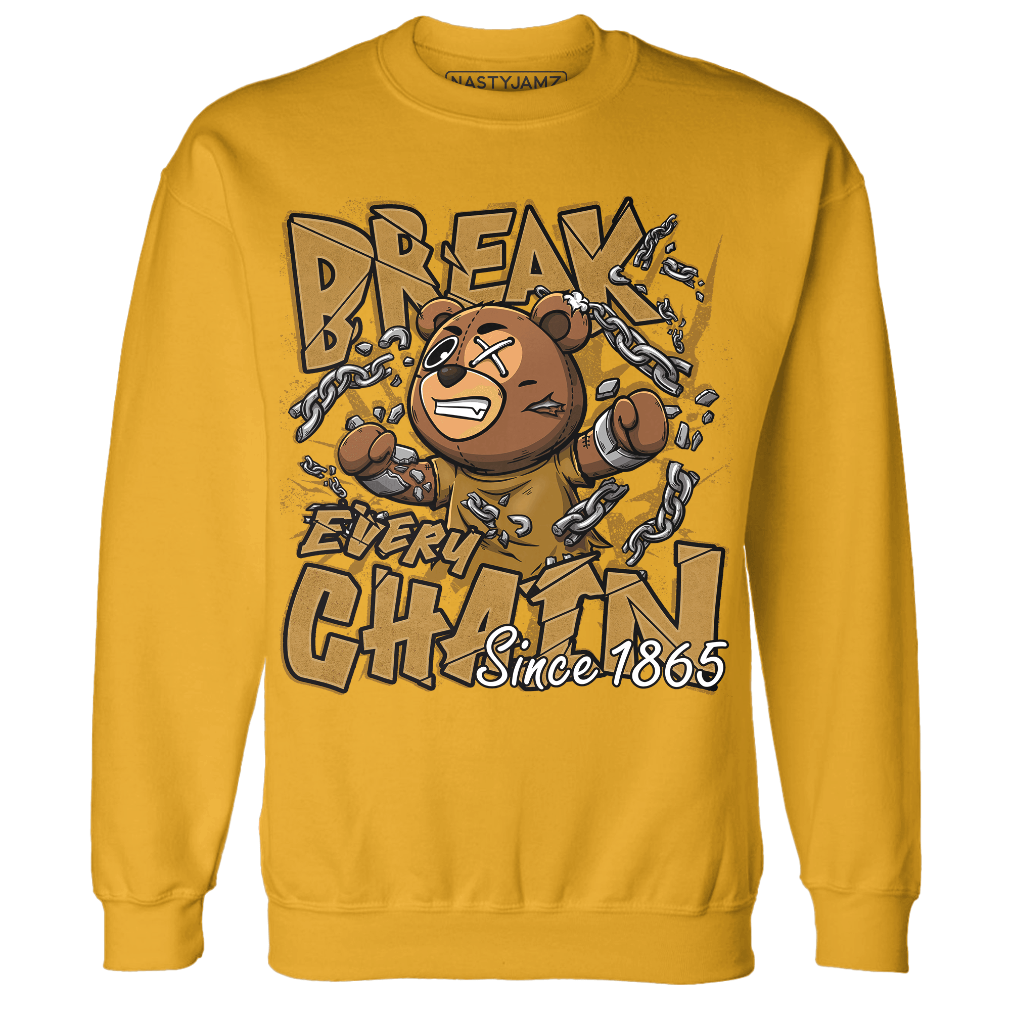 Wheat 13s Sweatshirt Match BER Break Chain - NastyJamz