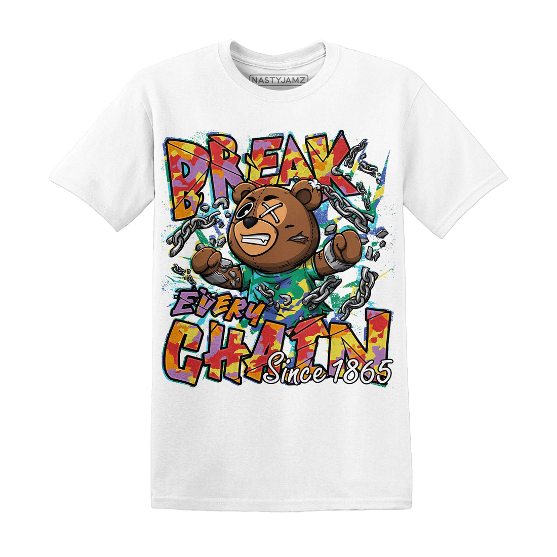 Mid GS Six Championships 1s T Shirt BER Break Chain - NastyJamz