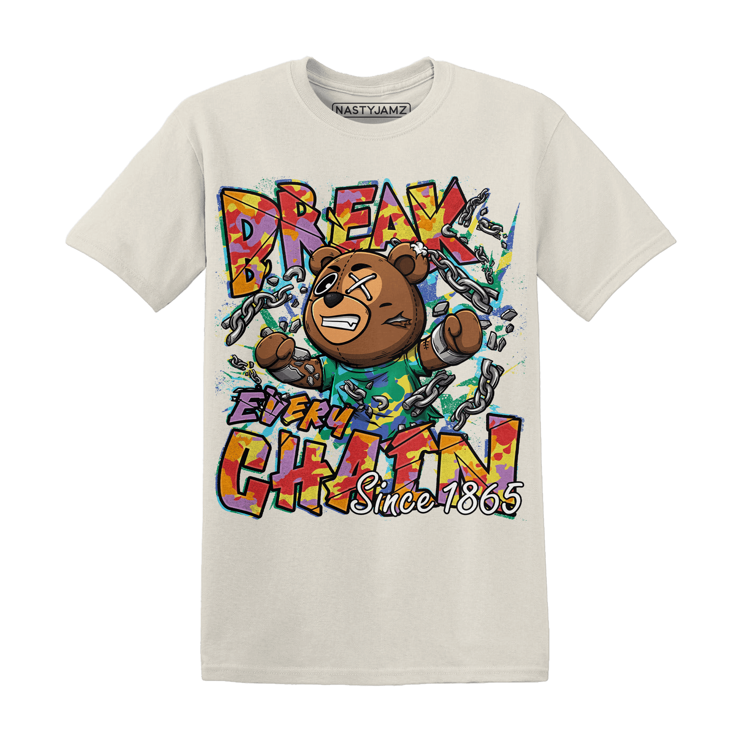 Mid GS Six Championships 1s T Shirt BER Break Chain - NastyJamz