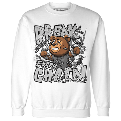Retro High OG Black White 1s Sweatshirt Match BER Break Chain - NastyJamz
