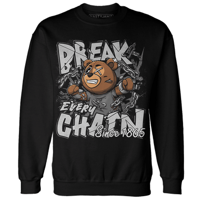 Retro High OG Black White 1s Sweatshirt Match BER Break Chain - NastyJamz