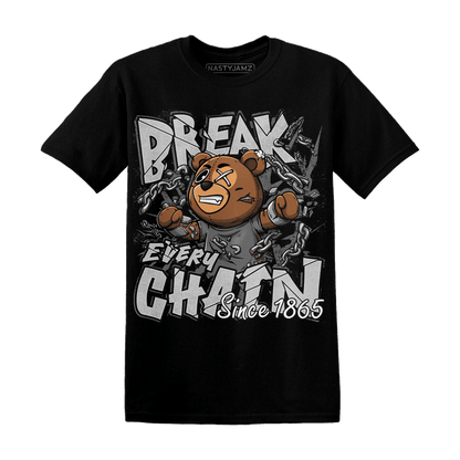 Retro High OG Black White 1s T Shirt BER Break Chain - NastyJamz