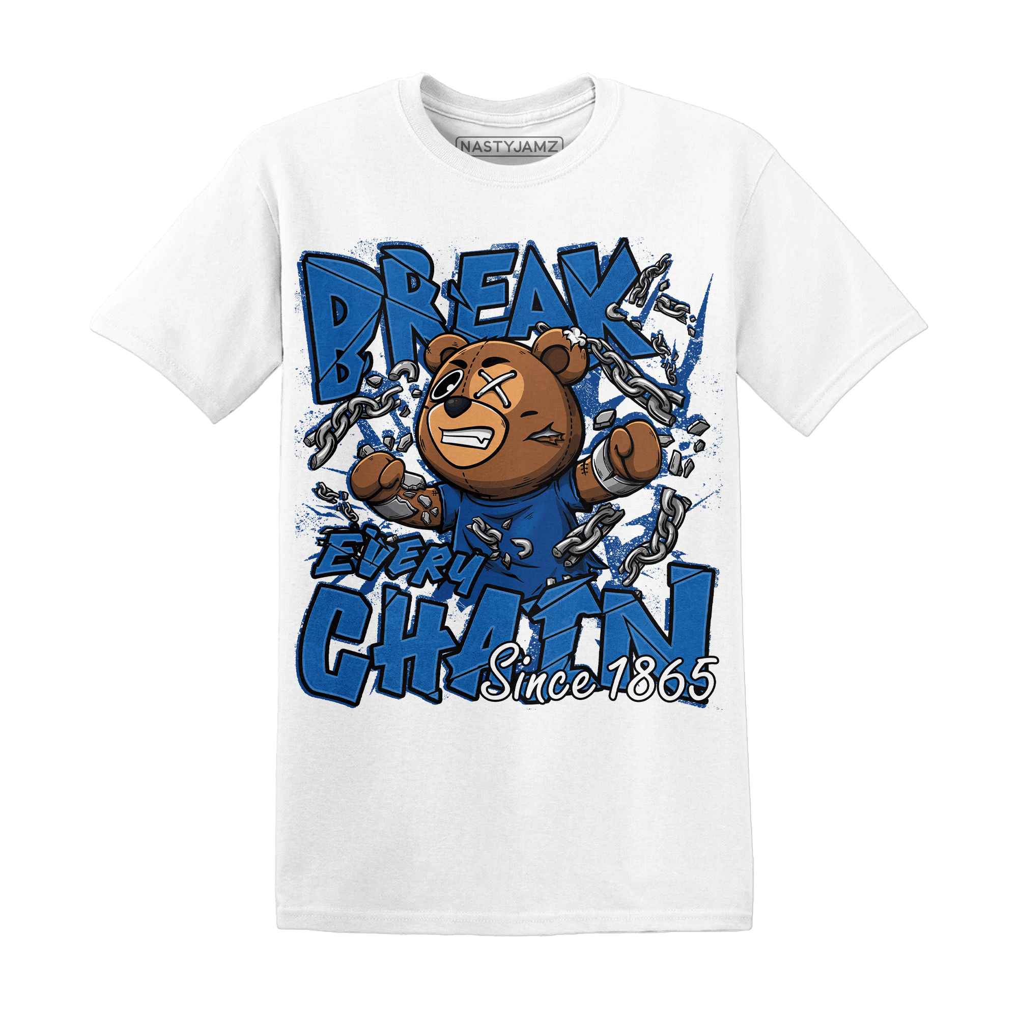 Royal Reimagined 1s T Shirt BER Break Chain - NastyJamz