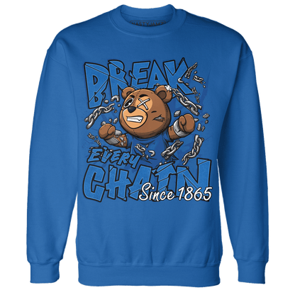 Royal Reimagined 1s Sweatshirt Match BER Break Chain - NastyJamz