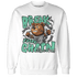 Green Glow 3s Sweatshirt Match BER Break Chain - NastyJamz