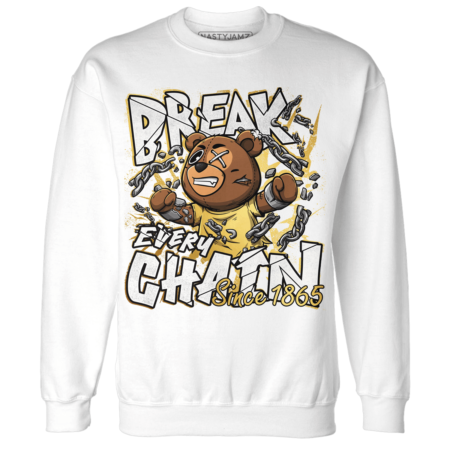 Sail 4s Sweatshirt Match BER Break Chain - NastyJamz