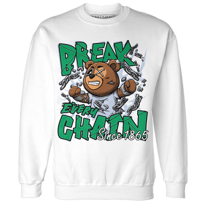 Lucky Green 5s Sweatshirt Match BER Break Chain - NastyJamz