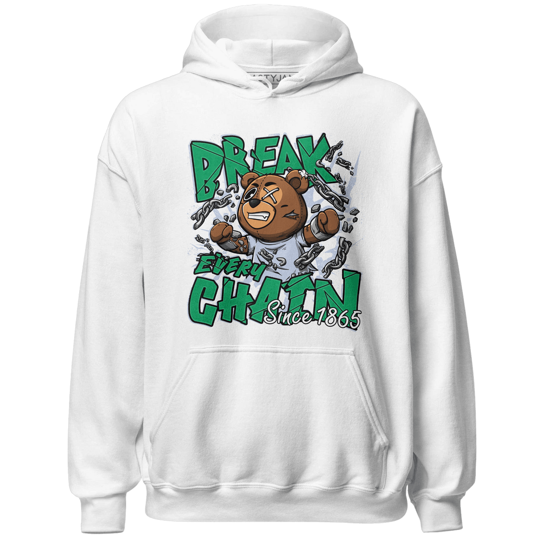 Lucky Green 5s Hoodie Match BER Break Chain - NastyJamz