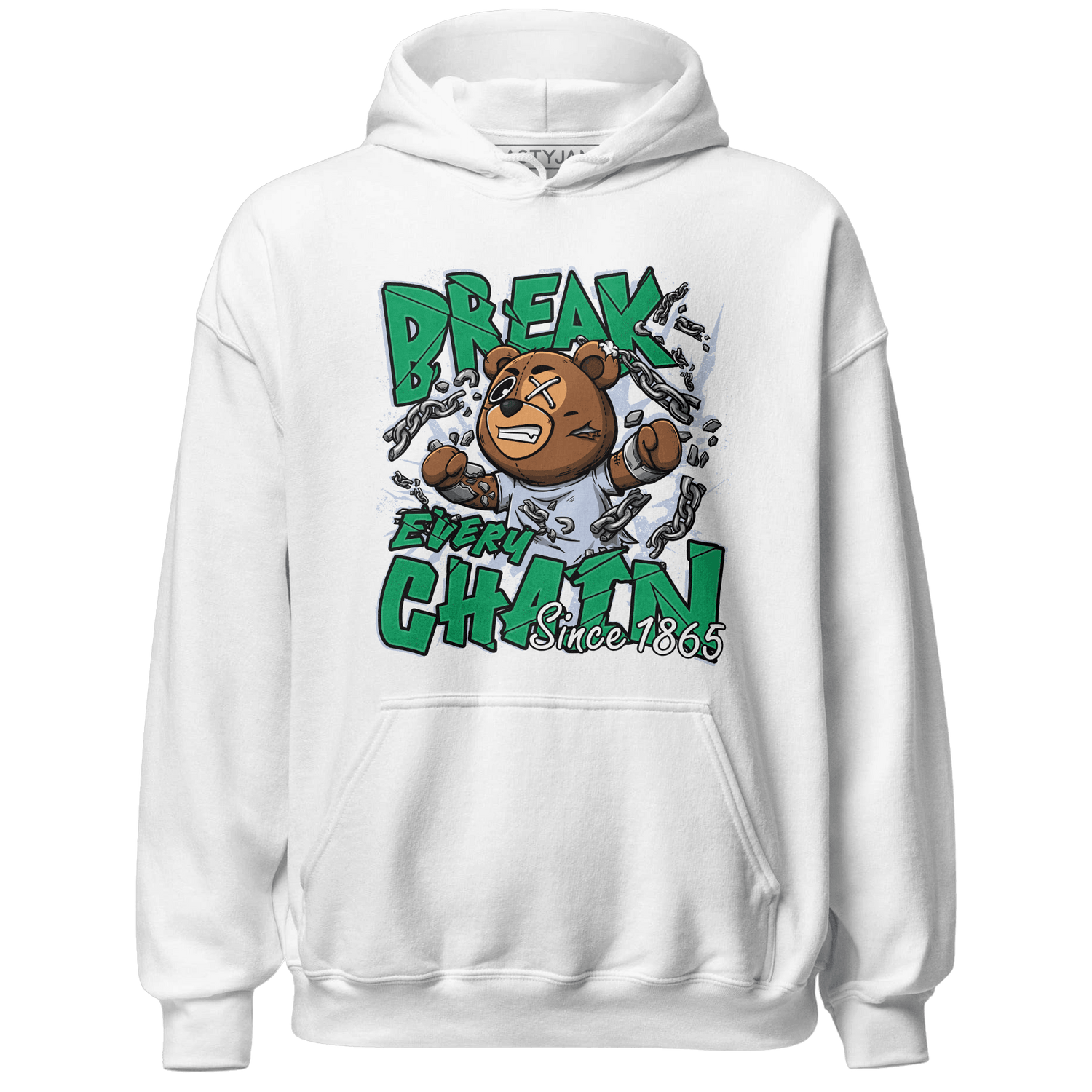 Lucky Green 5s Hoodie Match BER Break Chain - NastyJamz