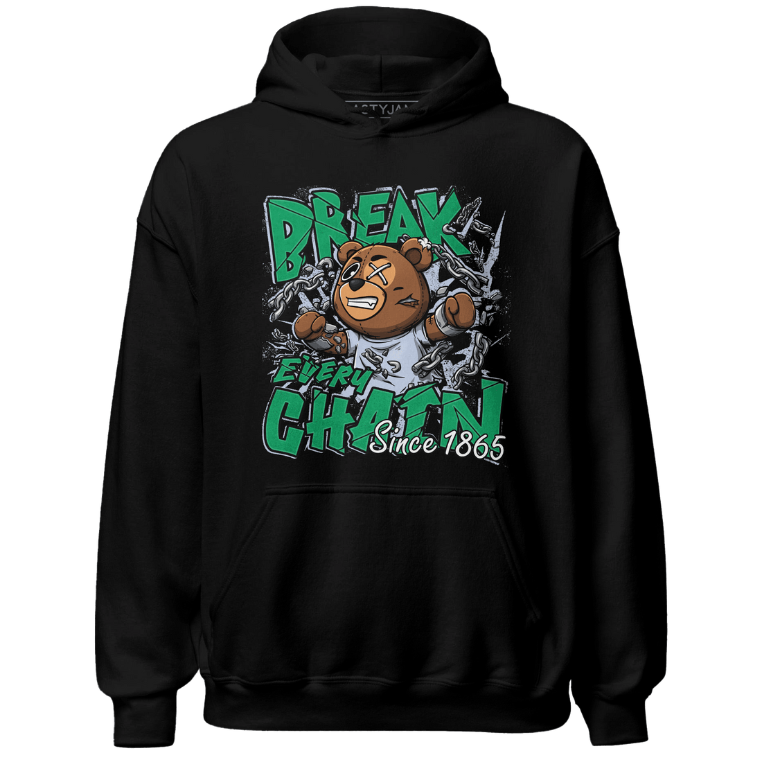 Lucky Green 5s Hoodie Match BER Break Chain - NastyJamz
