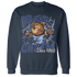 Midnight Navy 5s Sweatshirt Match BER Break Chain - NastyJamz