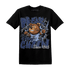 Midnight Navy 5s T Shirt BER Break Chain - NastyJamz