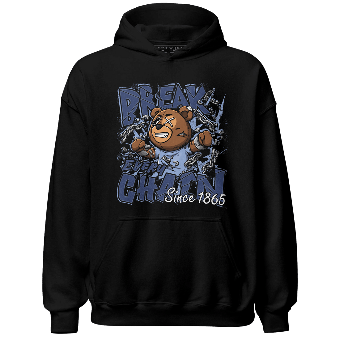 Midnight Navy 5s Hoodie Match BER Break Chain - NastyJamz