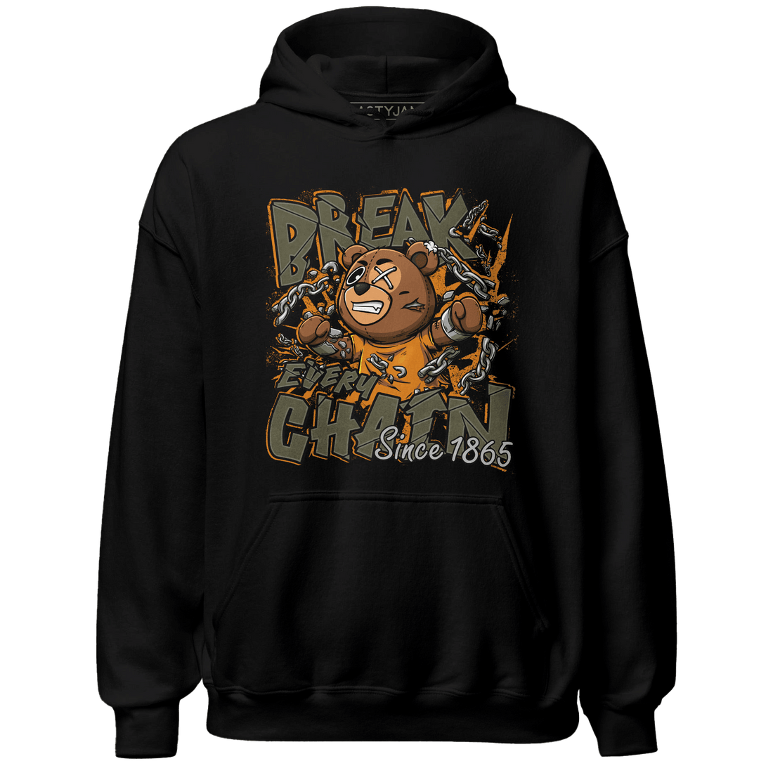 Olive 5s Hoodie Match BER Break Chain - NastyJamz