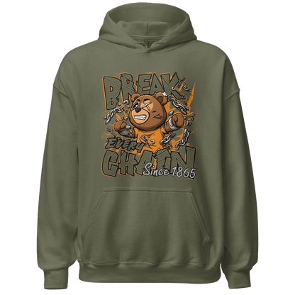 Olive 5s Hoodie Match BER Break Chain - NastyJamz