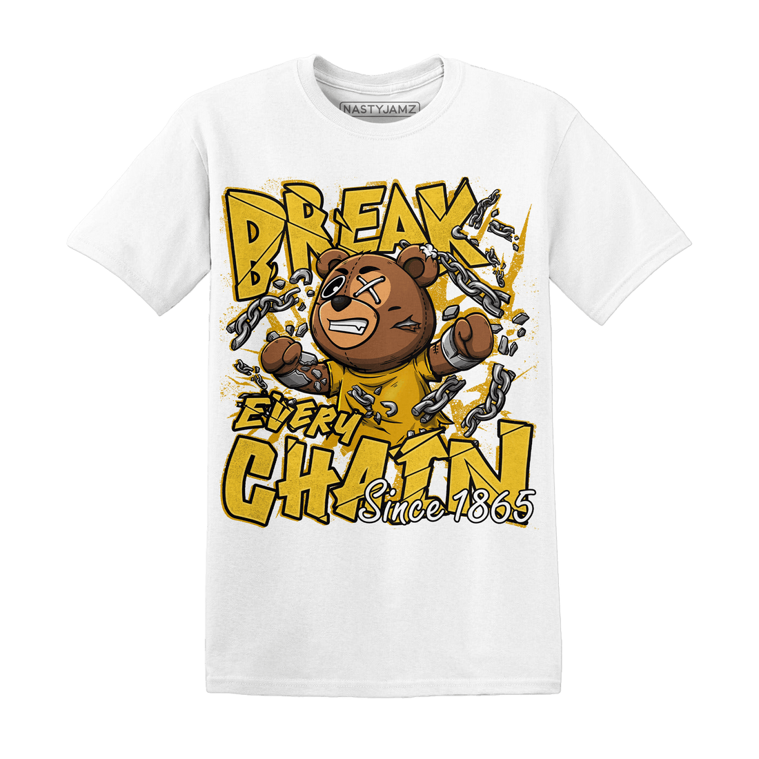Yellow Ochre 6s T Shirt BER Break Chain - NastyJamz