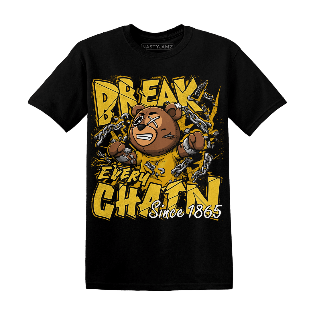 Yellow Ochre 6s T Shirt BER Break Chain - NastyJamz
