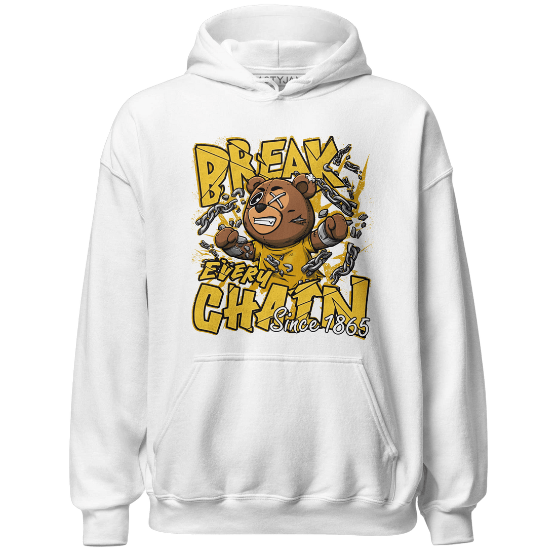 Yellow Ochre 6s Hoodie Match BER Break Chain - NastyJamz