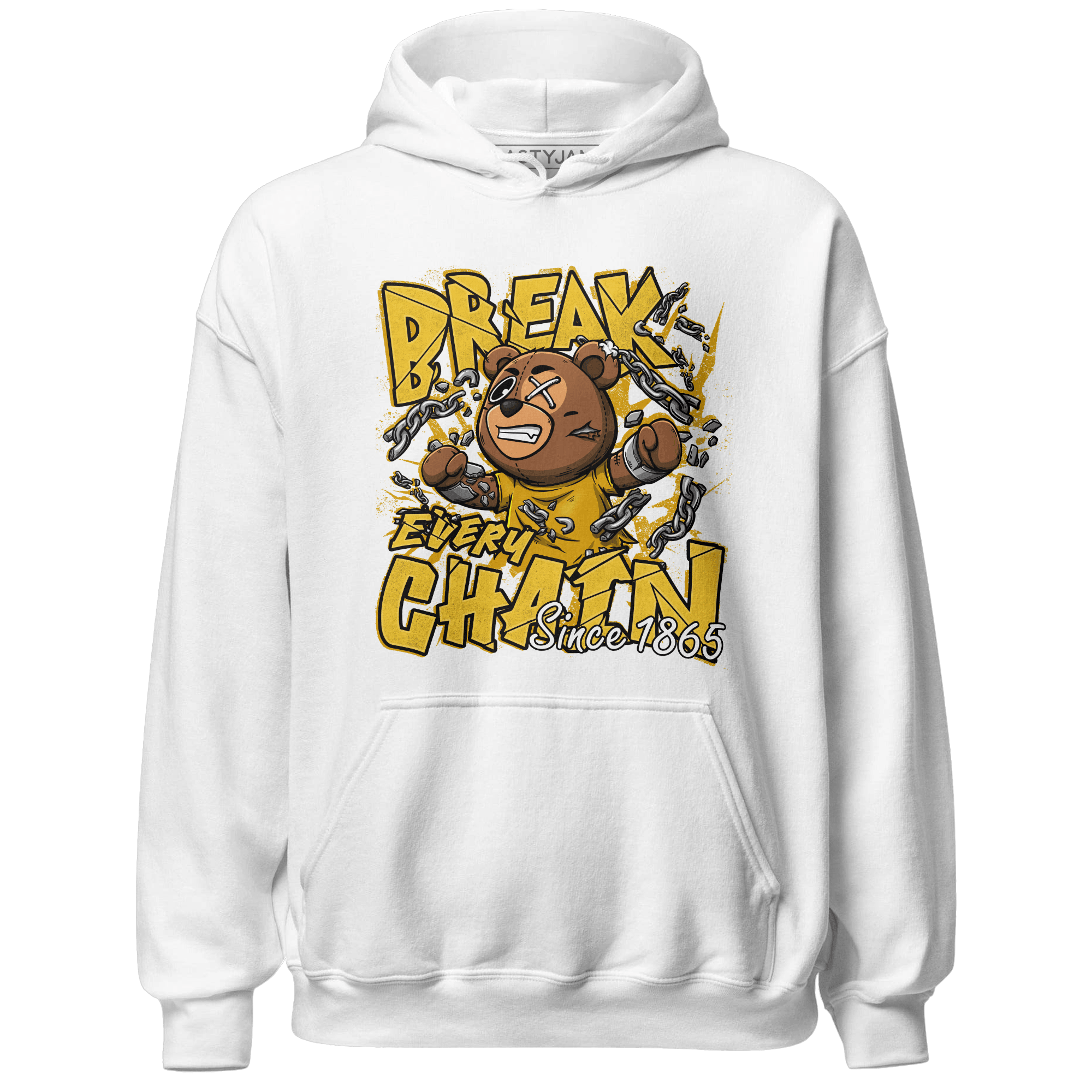 Yellow Ochre 6s Hoodie Match BER Break Chain - NastyJamz