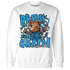 Powder Blue 9s Sweatshirt Match BER Break Chain - NastyJamz