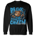 Powder Blue 9s Sweatshirt Match BER Break Chain - NastyJamz