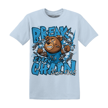 Powder Blue 9s T Shirt BER Break Chain - NastyJamz