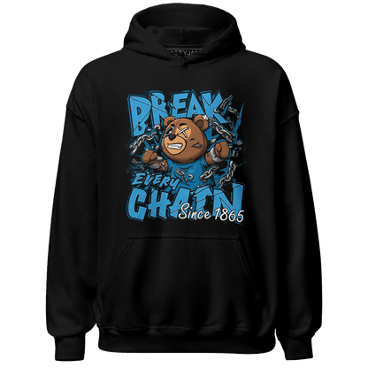 Powder Blue 9s Hoodie Match BER Break Chain - NastyJamz