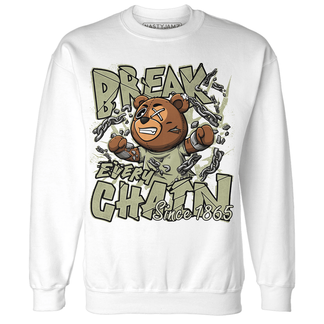 Yeezy Slide Resin Sweatshirt Match BER Break Chain - NastyJamz