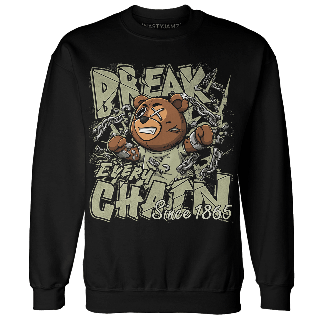 Yeezy Slide Resin Sweatshirt Match BER Break Chain - NastyJamz