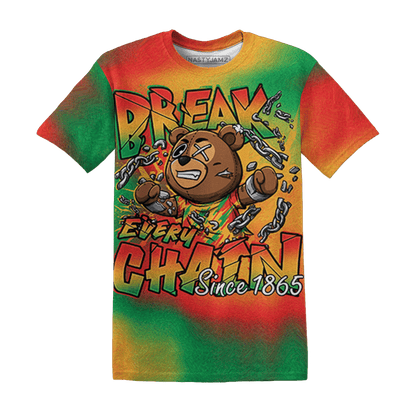 BER Break Chain 3D All-Over Print Juneteenth T Shirt - NastyJamz