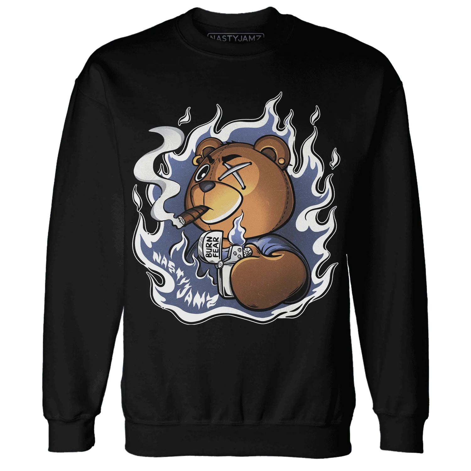 Low-Diffused-Blue-11s-Sweatshirt-Match-BER-Burn-Fear