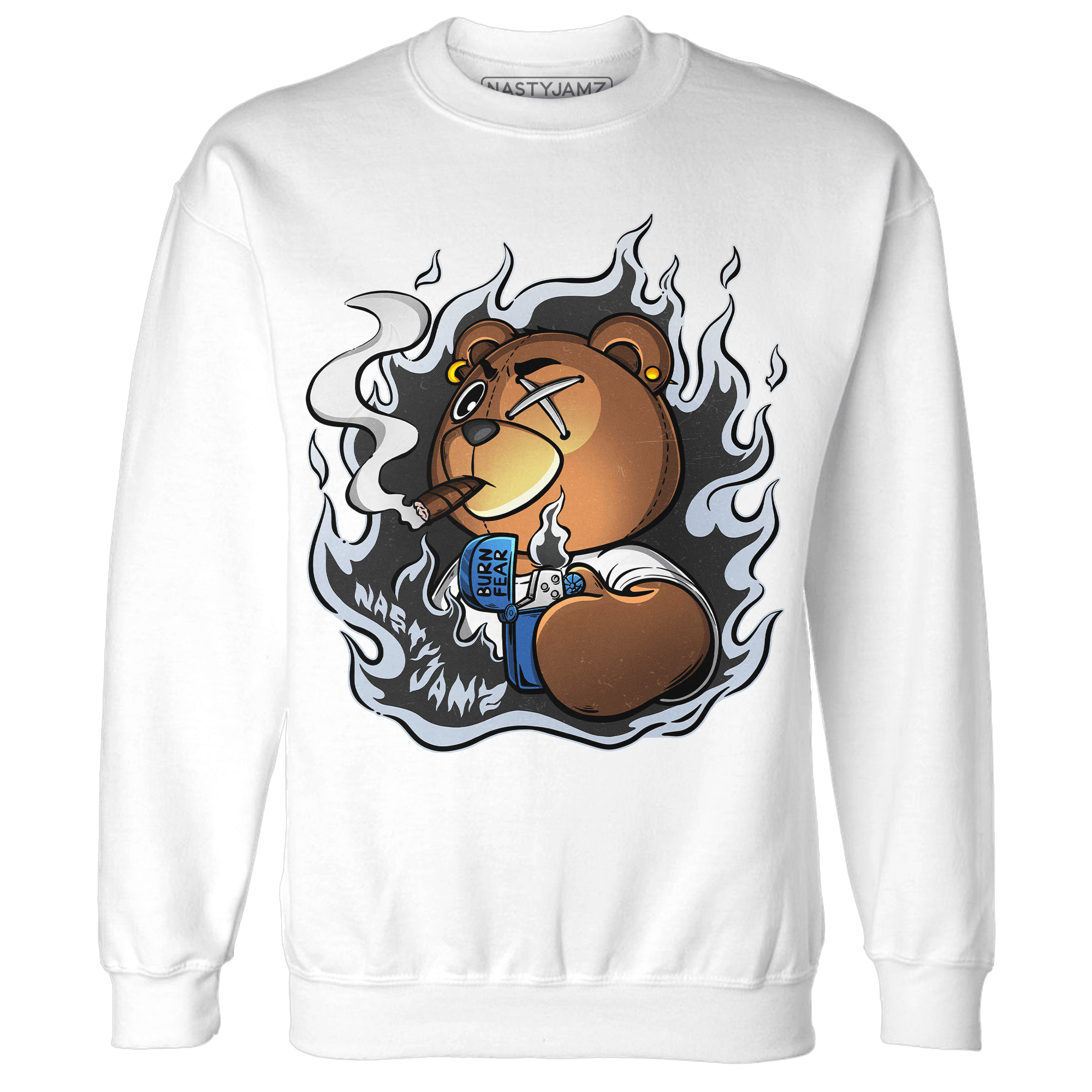 Low Space Jamz 11s Sweatshirt Match BER Burn Fear - NastyJamz