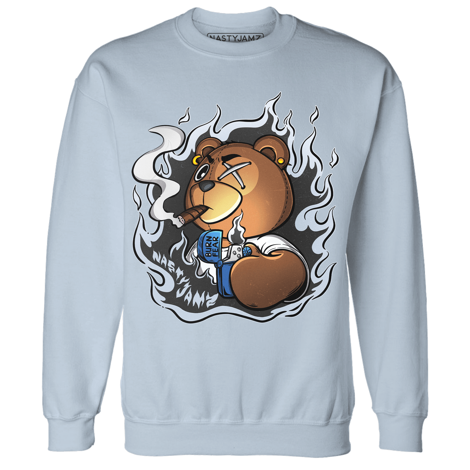 Low Space Jamz 11s Sweatshirt Match BER Burn Fear - NastyJamz