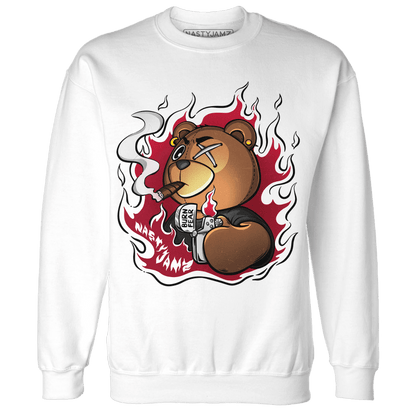 Retro Red Taxi 12s Sweatshirt Match BER Burn Fear - NastyJamz