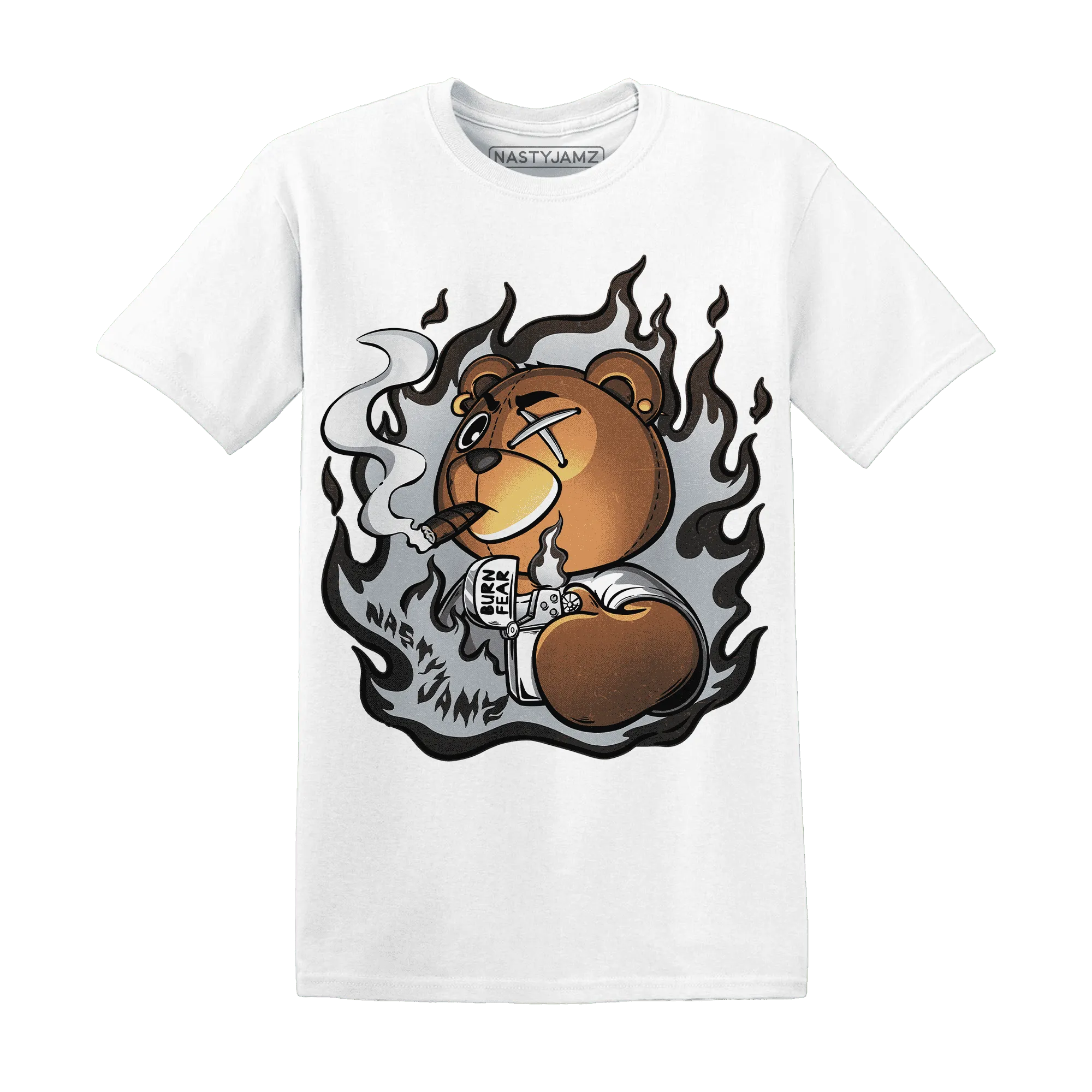 NastyJamz-Wolf-Grey-12s-T-Shirt-Match-BER-Burn-Fear
