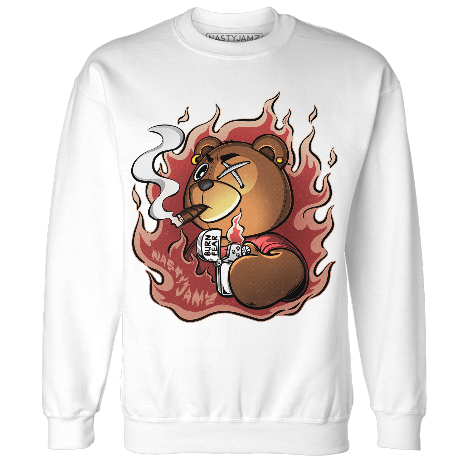 Dune Red 13s Sweatshirt Match BER Burn Fear - NastyJamz