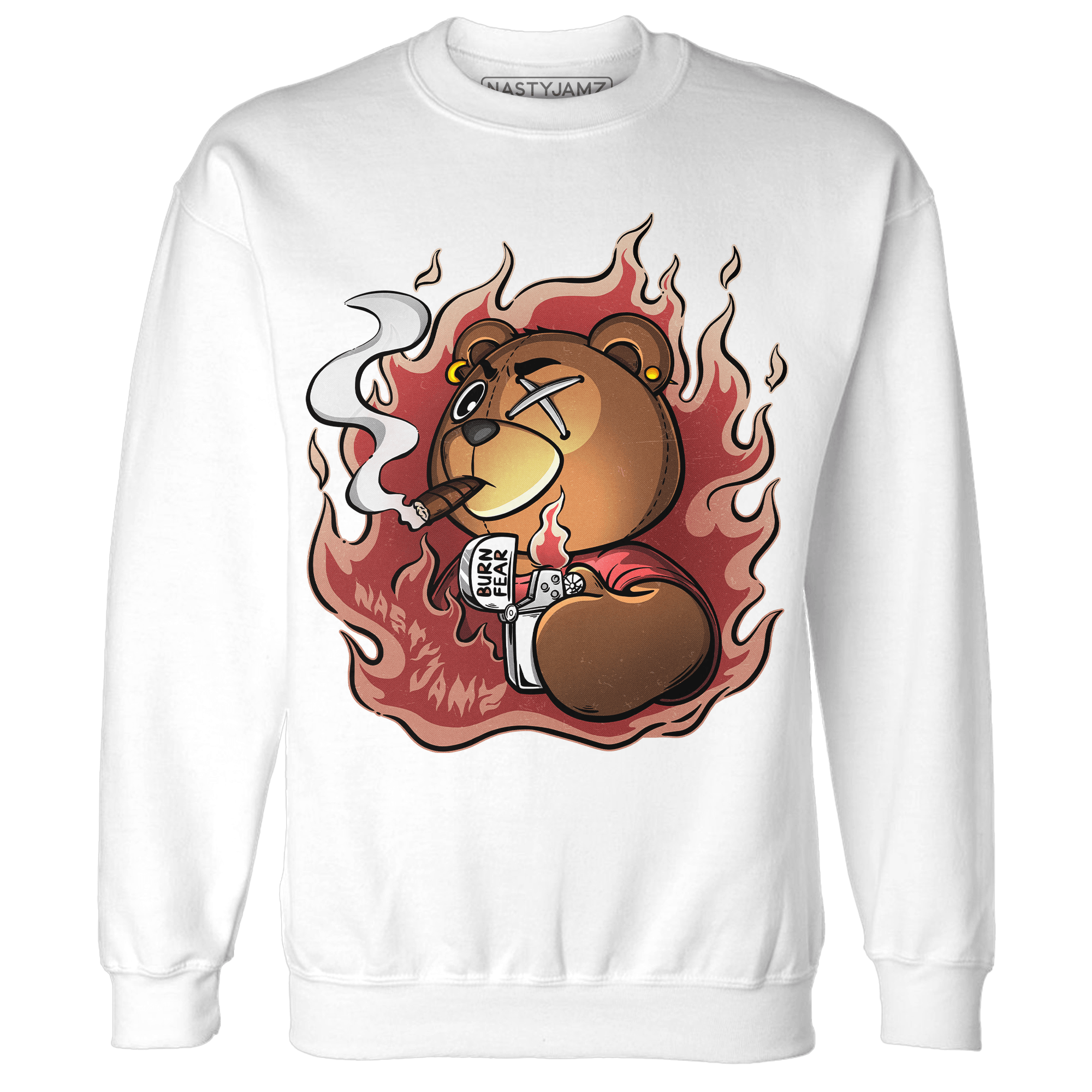 Dune Red 13s Sweatshirt Match BER Burn Fear - NastyJamz