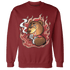 Dune Red 13s Sweatshirt Match BER Burn Fear - NastyJamz