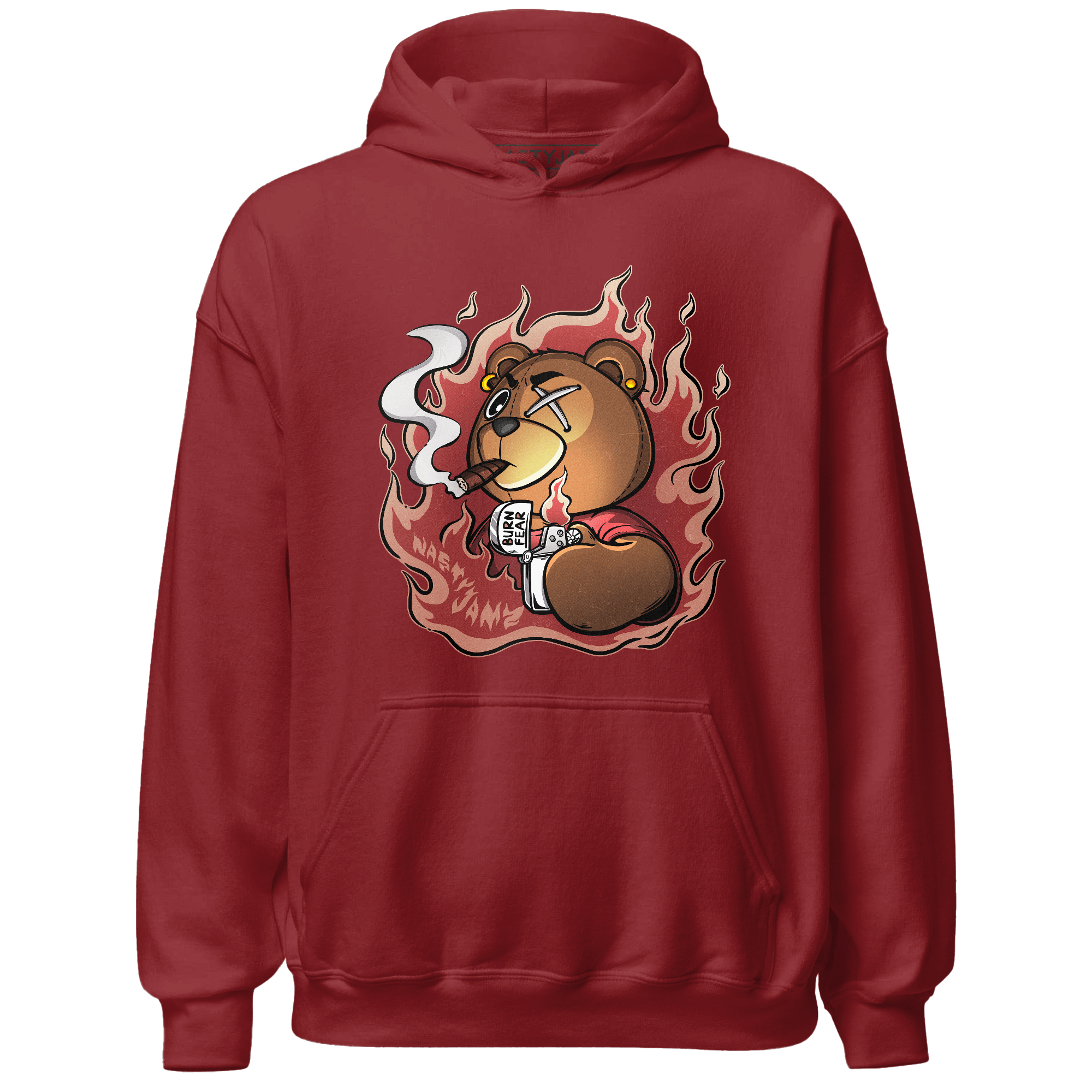 Dune Red 13s Hoodie Match BER Burn Fear - NastyJamz