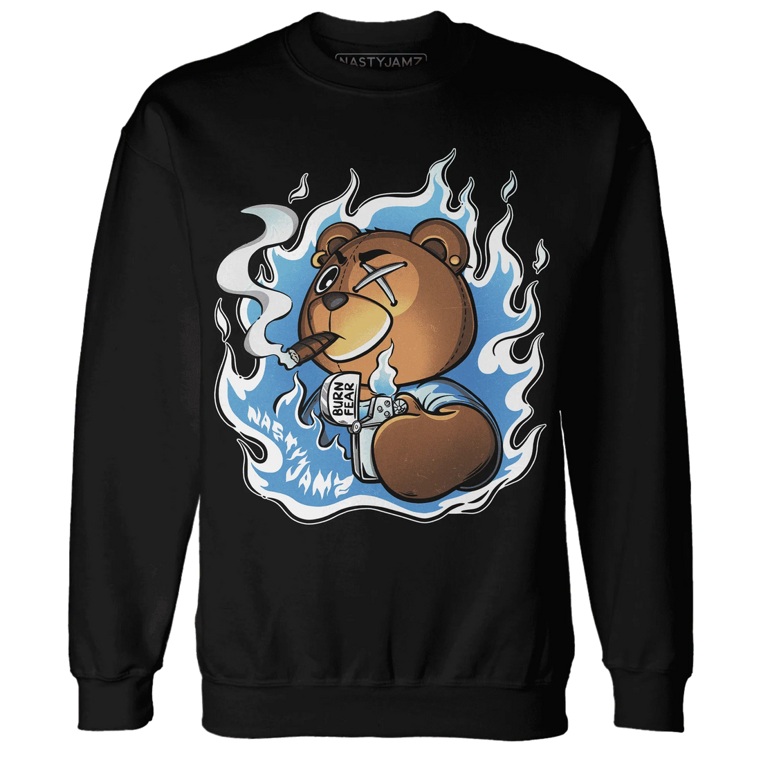 NastyJamz-Carolina-Blue-Univercitii-17s-Sweatshirt-Match-BER-Burn-Fear