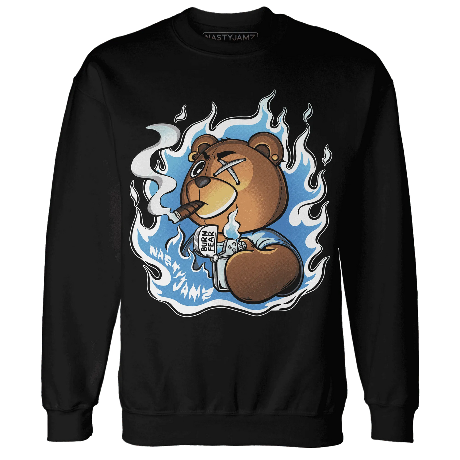 NastyJamz-Carolina-Blue-Univercitii-17s-Sweatshirt-Match-BER-Burn-Fear