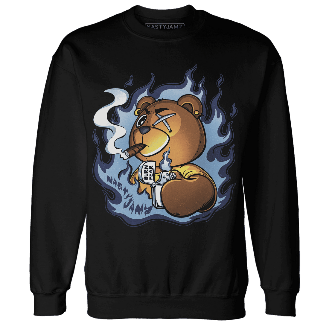 First In Flight 1s Sweatshirt Match BER Burn Fear - NastyJamz