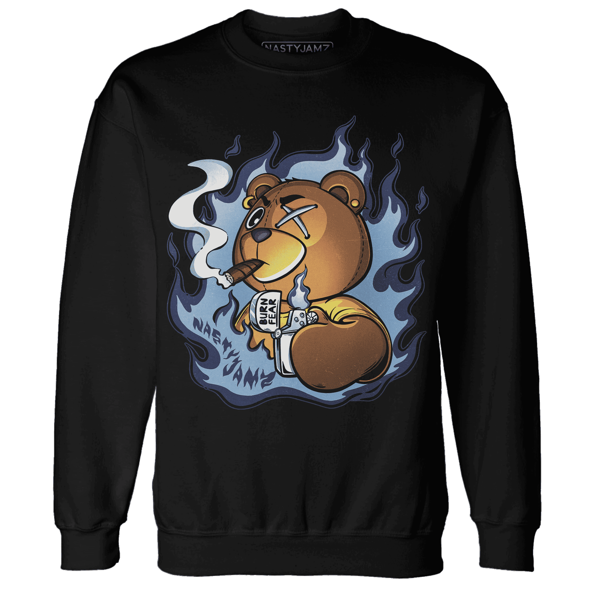 First In Flight 1s Sweatshirt Match BER Burn Fear - NastyJamz