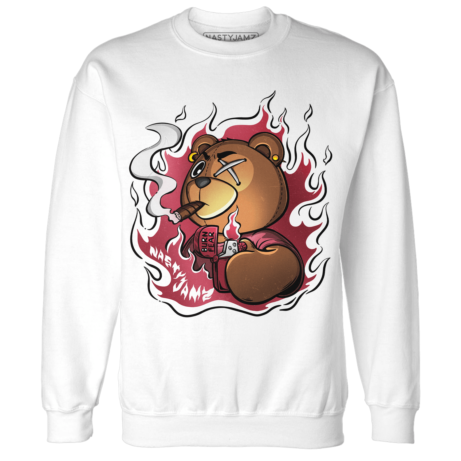 High 85 Metallic Burgundy 1s Sweatshirt Match BER Burn Fear - NastyJamz
